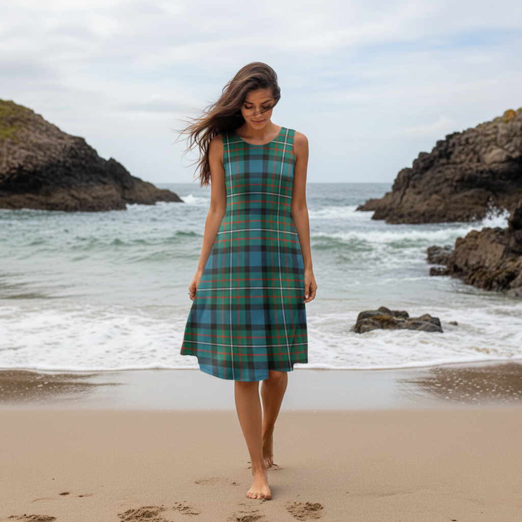Tartan Women's Casual Dresses Everyday Scottish Style Tartan Women's Casual Dresses Everyday Scottish Style