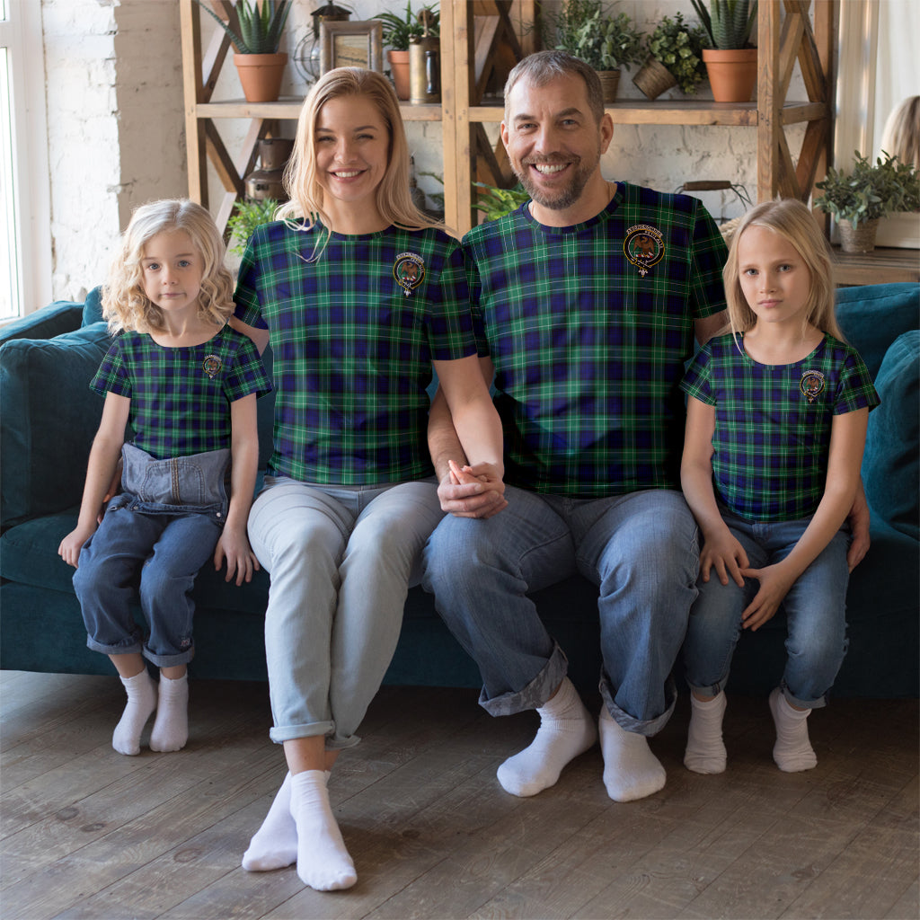 Abercrombie Tartan T-Shirt with Family Crest Men's Shirt S - Tartanvibesclothing