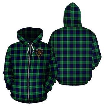 Abercrombie Tartan Hoodie with Family Crest