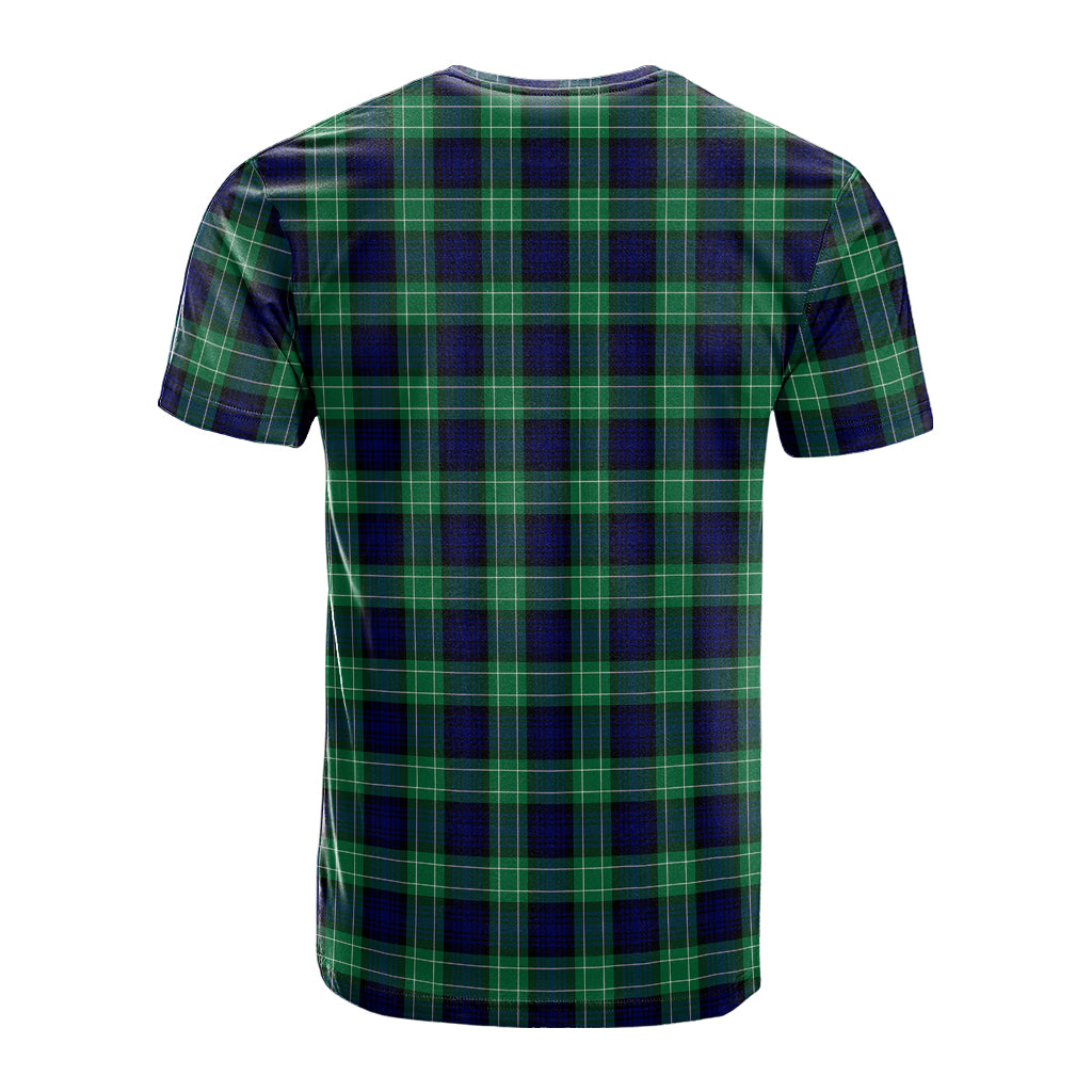 Abercrombie Tartan T-Shirt with Family Crest - Tartanvibesclothing