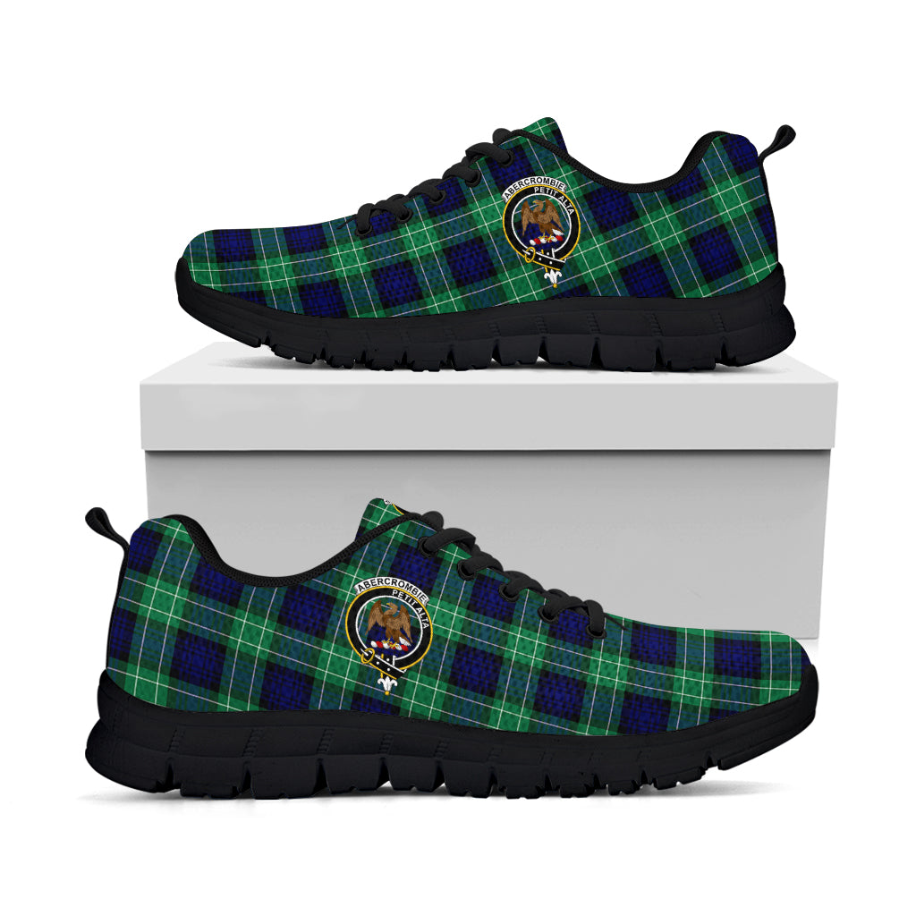 Abercrombie Tartan Sneakers with Family Crest - Tartanvibesclothing