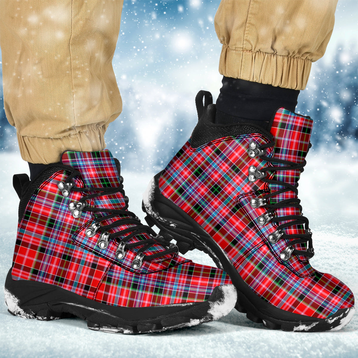 Aberdeen District Tartan Alpine Boots - Tartanvibesclothing