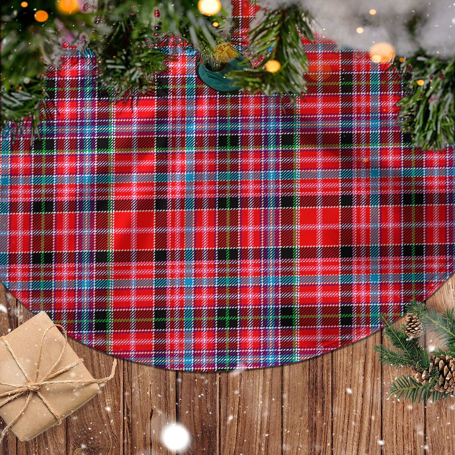 Aberdeen District Tartan Christmas Tree Skirt - Tartanvibesclothing