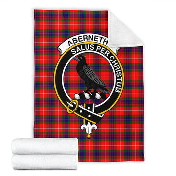 Abernethy Tartan Blanket with Family Crest