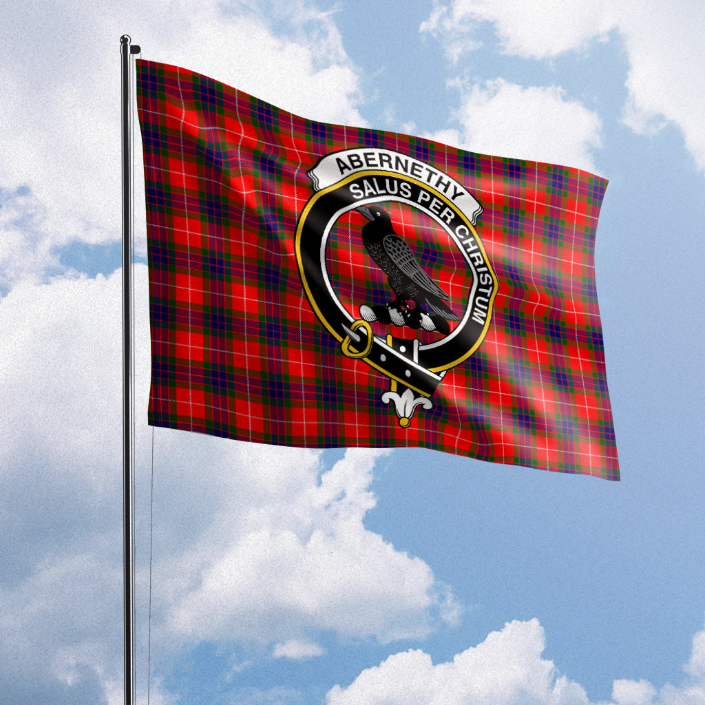 Abernethy Tartan Flag with Family Crest House Flag (Horizontal) - Tartanvibesclothing