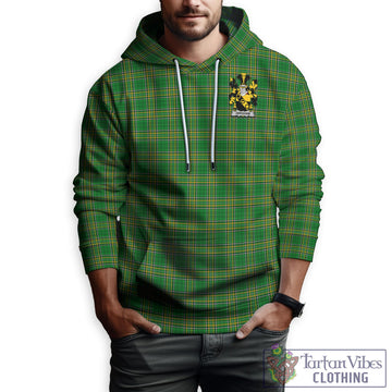 Abraham Ireland Clan Tartan Hoodie with Coat of Arms