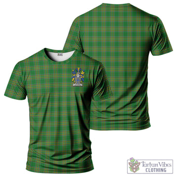 Acotes Ireland Clan Tartan T-Shirt with Family Seal