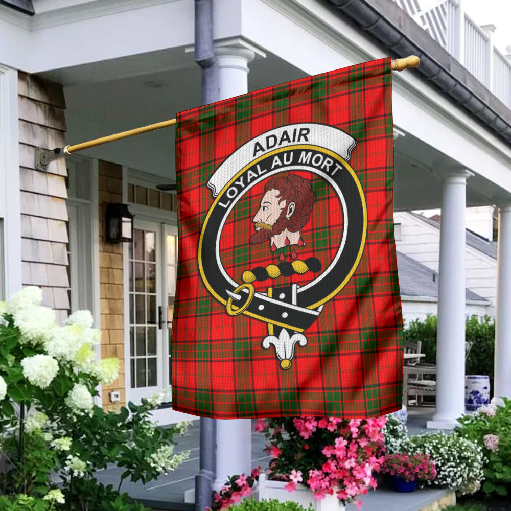 Adair Tartan Flag with Family Crest - Tartanvibesclothing