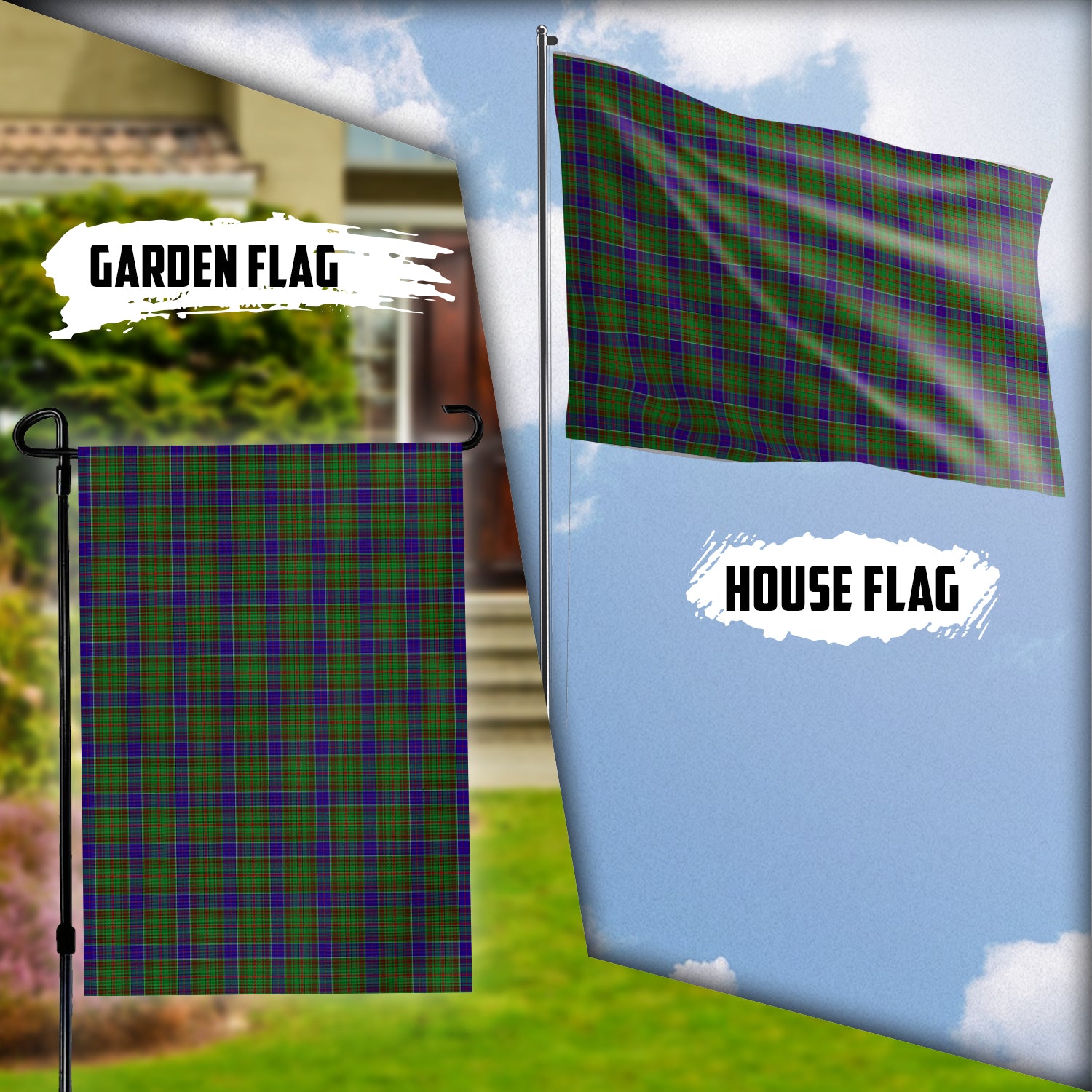 Adam Tartan Flag Garden Flag (Vertical) - Tartanvibesclothing