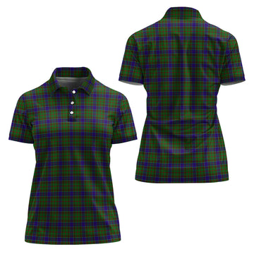 Adam Tartan Polo Shirt For Women
