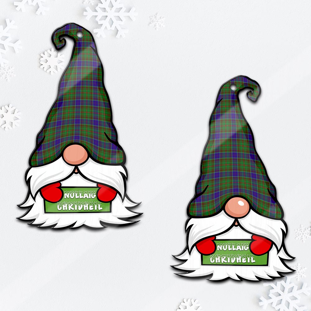 Adam Gnome Christmas Ornament with His Tartan Christmas Hat Mica Ornament - Tartanvibesclothing