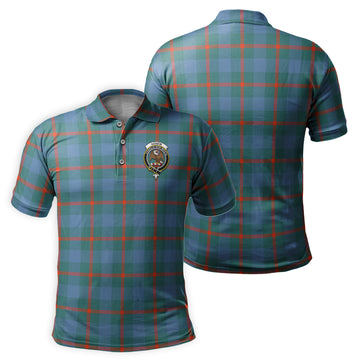 Agnew Ancient Tartan Men's Polo Shirt with Family Crest