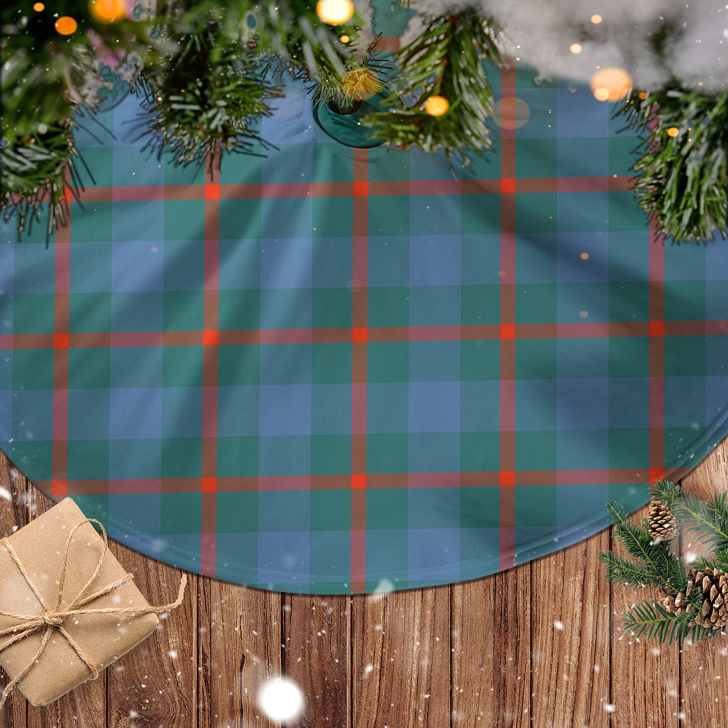 Agnew Ancient Tartan Christmas Tree Skirt - Tartanvibesclothing