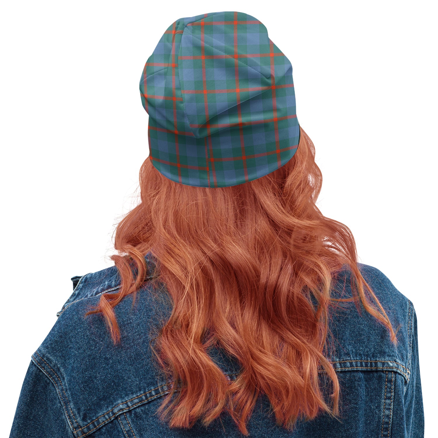 Agnew Ancient Tartan Beanies Hat with Family Crest - Tartanvibesclothing