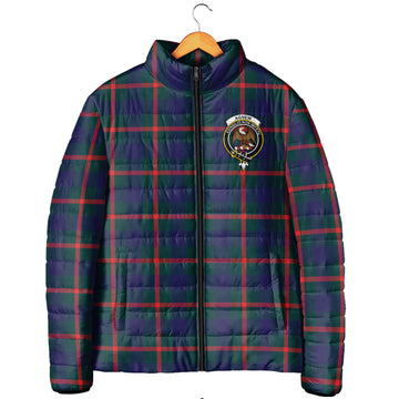 Agnew Modern Tartan Padded Jacket with Family Crest
