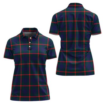 Agnew Modern Tartan Polo Shirt For Women