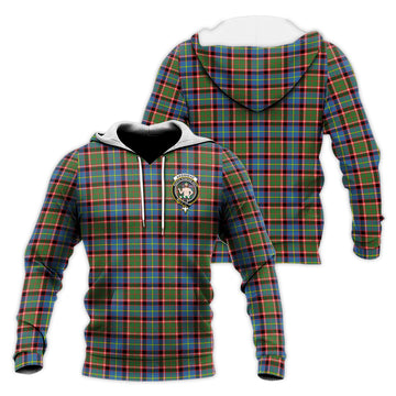 Aikenhead Tartan Knitted Hoodie with Family Crest