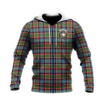 Aikenhead Tartan Knitted Hoodie with Family Crest