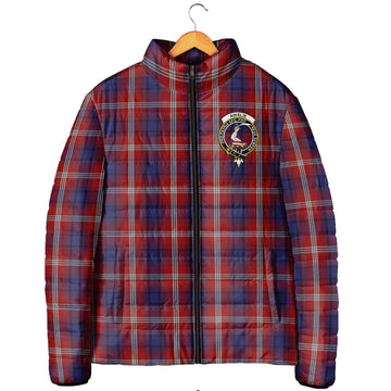 Ainslie Tartan Padded Jacket with Family Crest