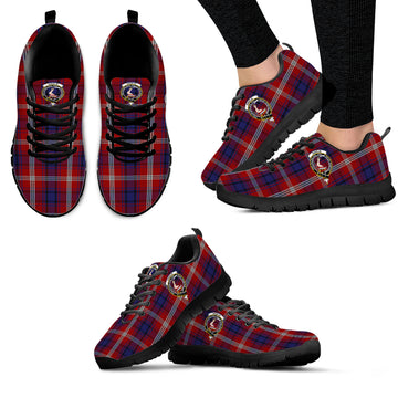 Ainslie Tartan Sneakers with Family Crest