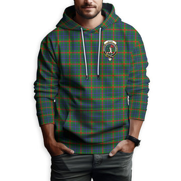 Aiton Tartan Hoodie with Family Crest