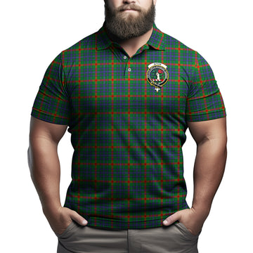Aiton Tartan Men's Polo Shirt with Family Crest