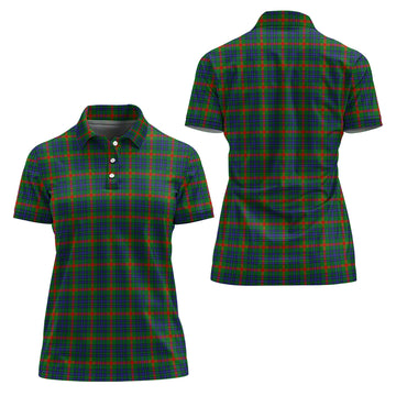 Aiton Tartan Polo Shirt For Women