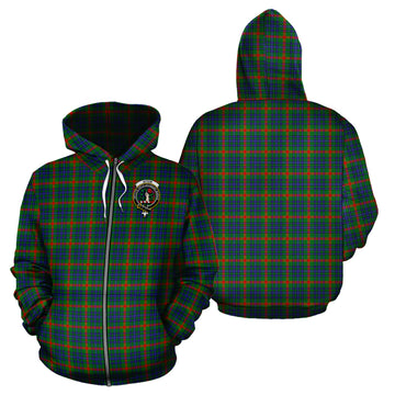 Aiton Tartan Hoodie with Family Crest