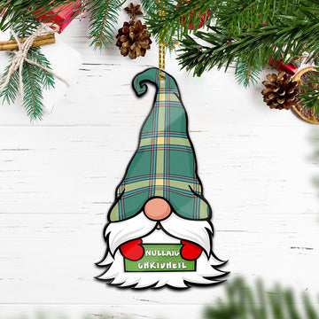 Alberta Province Canada Gnome Christmas Ornament with His Tartan Christmas Hat