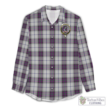 Alexander of Menstry Dress Tartan Womens Casual Shirt with Family Crest