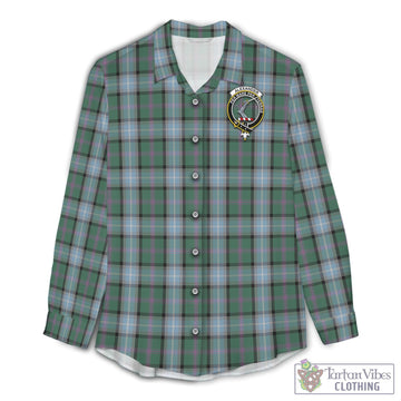 Alexander of Menstry Hunting Tartan Womens Casual Shirt with Family Crest
