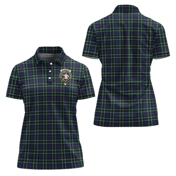 Allardice Tartan Polo Shirt with Family Crest For Women