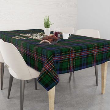 Allison Tartan Tablecloth with Clan Crest and the Golden Sword of Courageous Legacy