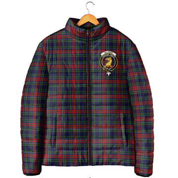 Allison Red Tartan Padded Jacket with Family Crest