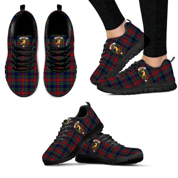 Allison Red Tartan Sneakers with Family Crest