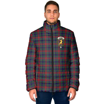 Allison Red Tartan Padded Jacket with Family Crest