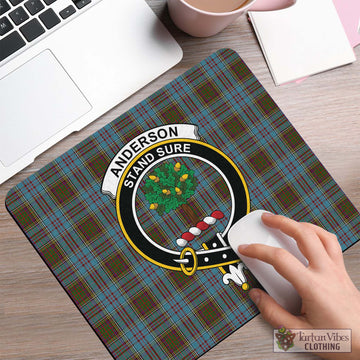 Anderson Tartan Mouse Pad with Family Crest