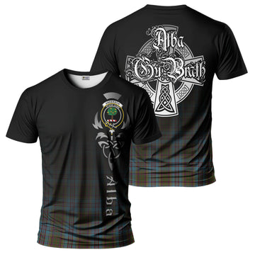 Anderson Tartan T-Shirt Featuring Alba Gu Brath Family Crest Celtic Inspired