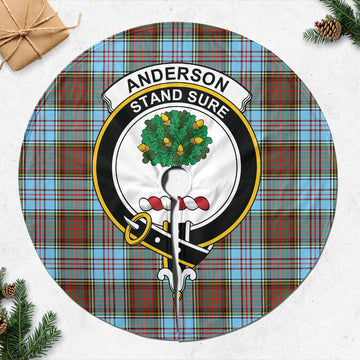 Anderson Ancient Tartan Christmas Tree Skirt with Family Crest