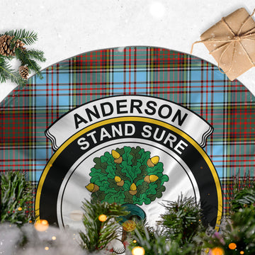 Anderson Ancient Tartan Christmas Tree Skirt with Family Crest