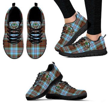 Anderson Ancient Tartan Sneakers with Family Crest