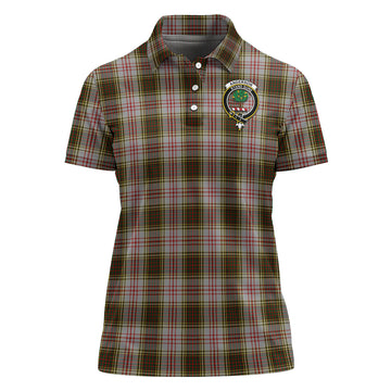 Anderson Dress Tartan Polo Shirt with Family Crest For Women