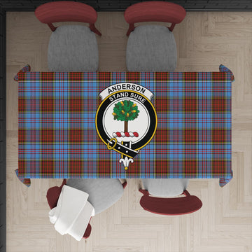 Anderson Modern Tatan Tablecloth with Family Crest