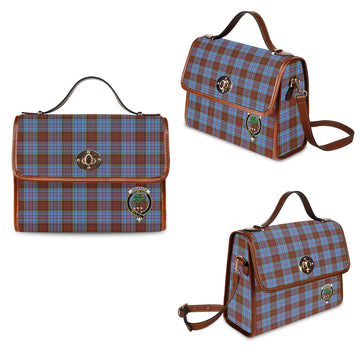 Anderson Modern Tartan Waterproof Canvas Bag with Family Crest