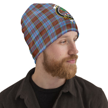 Anderson Modern Tartan Beanies Hat with Family Crest