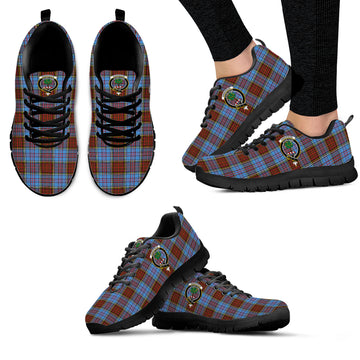 Anderson Modern Tartan Sneakers with Family Crest