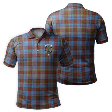 Anderson Modern Tartan Men's Polo Shirt with Family Crest