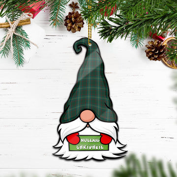 Armagh County Ireland Gnome Christmas Ornament with His Tartan Christmas Hat