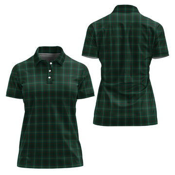 Armagh County Ireland Tartan Polo Shirt For Women