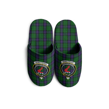 Armstrong Tartan Home Slippers with Family Crest